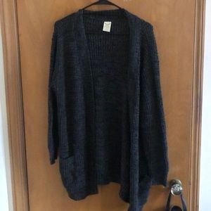Cozy Charcoal Knit Cardigan